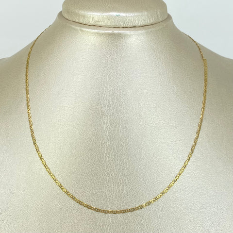 Cadena ● Escalera Plana Oro amarillo 18k 2,31 Gr / 2 mm / 40 Cm