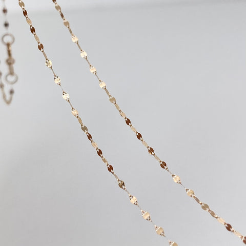 Set Cadena ● Crispeta + Dije Corazon Silueta Oro amarillo 18k 0,6 Gr / 1 mm / 50 Cm *
