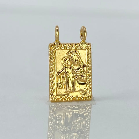 Dije Virgen Del Carmen / Sagrado Corazon Oro amarillo 0,45 Gr / 1,3 Cm *