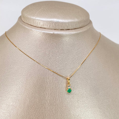 Set Cadena Veneciana + Dije Punto Y Coma 18 Pts Esm / 10 Pts Dte Oro amarillo 18k 1,42 Gr / 0,5 mm / 45 Cm †