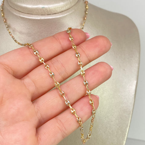 Cadena GC Tres oros 18k 4,20 Gr / 3 mm / 45 Cm *