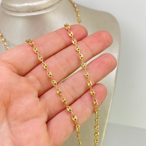 Cadena GC Diamantada Oro amarillo 18k 8,52 Gr / 3,1 mm / 60 Cm *