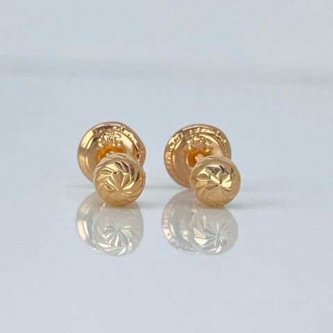 Topos Bola Diamantada Oro amarillo 18k 0,61 Gr / 5 mm