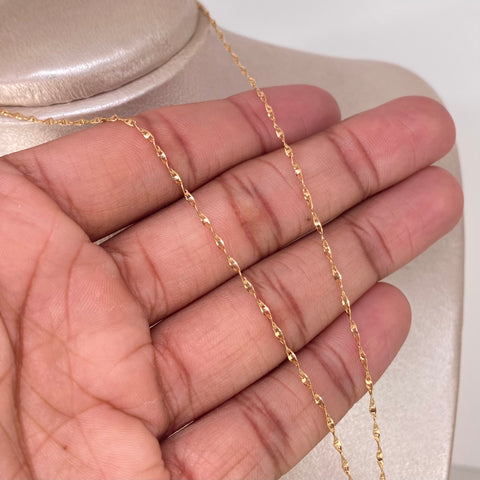 Cadena ● GC Oro amarillo 18k +3 / 2,06 Gr / 1,2 mm / 50 Cm