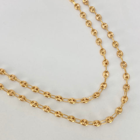 Cadena GC Diamantado Oro amarillo 18k 7,82 Gr / 3,3 mm / 60 Cm *