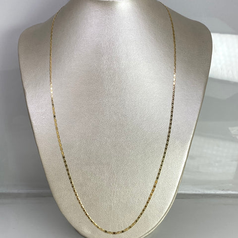 Cadena Italy Plana Oro amarillo 18k 3,45 Gr / 1,7 mm / 60 Cm