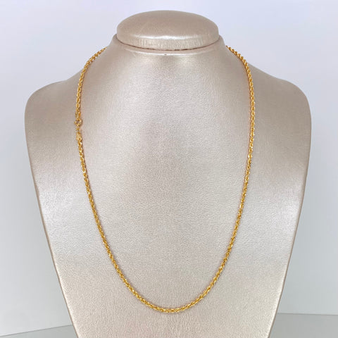 Cadena ● Lazo Oro amarillo 18k +1 / 3,6 Gr / 2,5 mm / 50 Cm *