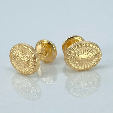 Topos Virgen Guadalupe Oro amarillo 18k 0,72 Gr / 6,7 mm †