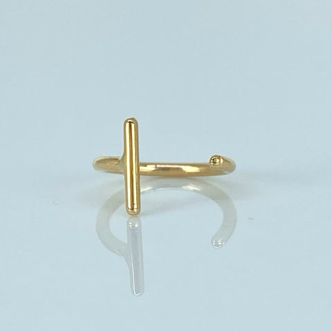 Piercing Aro / Oro Amarillo 18k (Joya) / 0,3gr / 1.1cm / (Nariz) *