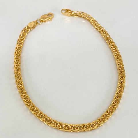 Pulso ● Franco Oro amarillo 18k +2 / 3,77 Gr / 3,2 mm / 19 Cm †