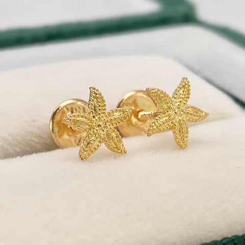 Topos Estrella De Mar Oro amarillo 18k 0,78 Gr / 6,6 mm