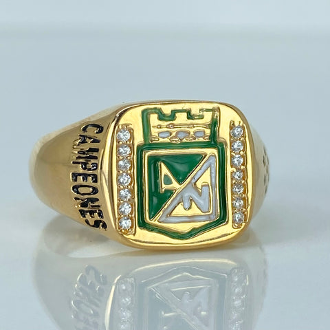 Anillo Equipo De Futbol Oro amarillo 18k / Talla 10 1/4 / 5,9 Gr *