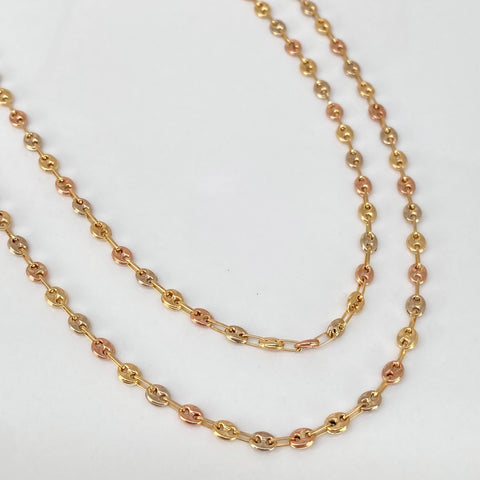 Cadena GC Tres oros 18k 3,35 Gr / 3,3 mm / 60 Cm *