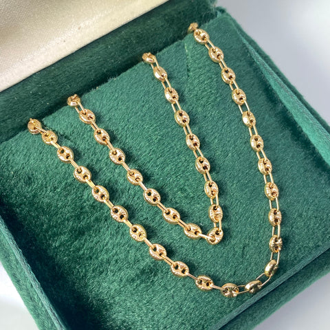 Cadena GC Diamantado Oro amarillo 18k 8,15 Gr / 3,3 mm / 59 Cm *