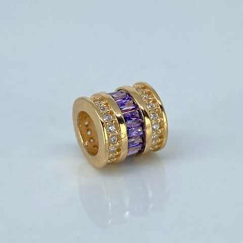 Herraje Cilindro Circones Blancos Lilas Oro amarillo 1,25 Gr / 0,7 Cm *