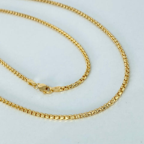 Cadena ● Veneciana Oro amarillo 18k +3 / 7,26 Gr / 1,9 mm / 60 Cm †