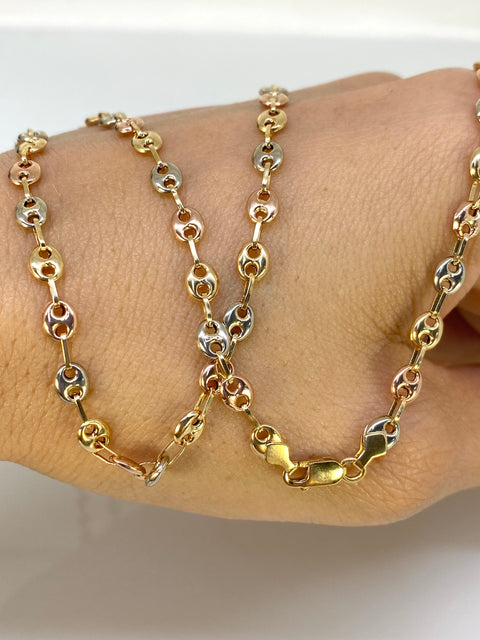 Cadena GC Tres oros 18k 7,78 Gr / 3,8 mm / 60 Cm