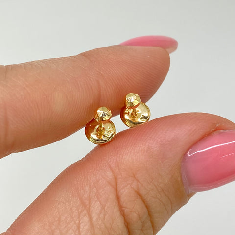 Topos Bolas Diamantadas Oro amarillo 0,43 Gr / 3 mm