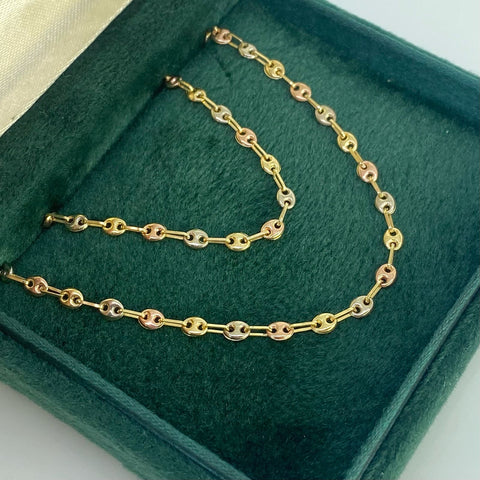 Cadena GC Tres oros 18k 4,55 Gr / 3,3 mm / 45 Cm *