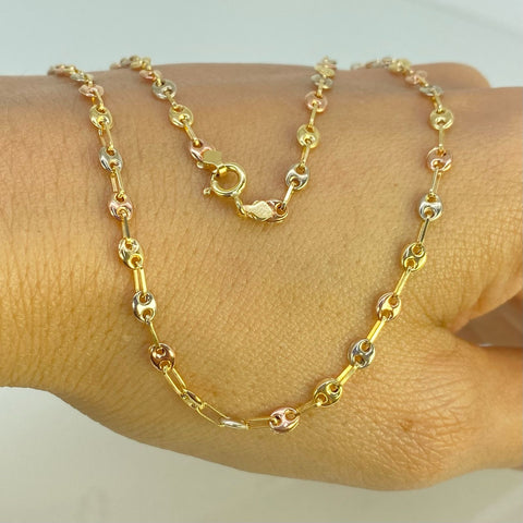 Cadena GC Tres oros 18k 4,55 Gr / 3,3 mm / 45 Cm *