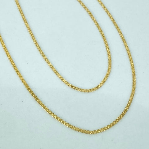 Cadena ● China Oro amarillo 18k 1,35 Gr / 1 mm / 40 Cm