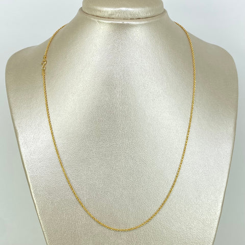 Cadena ● Lazo Oro amarillo 18k +1 / 1,5 Gr / 1,2 mm / 50 Cm *