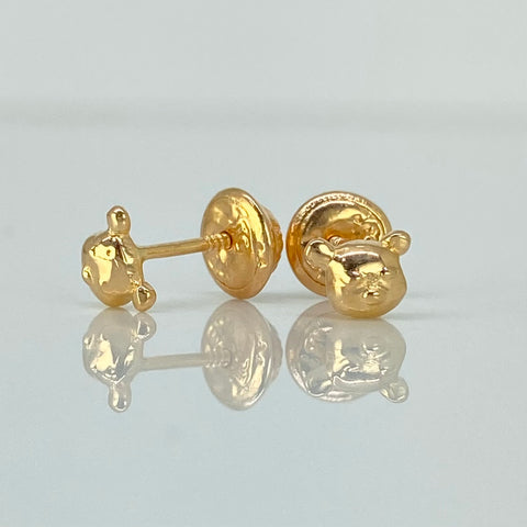 Topos Oso Oro amarillo 18k 0,75 Gr / 5,4 mm  *