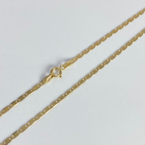 Cadena Italy Plana Oro amarillo 18k 3,45 Gr / 1,7 mm / 60 Cm