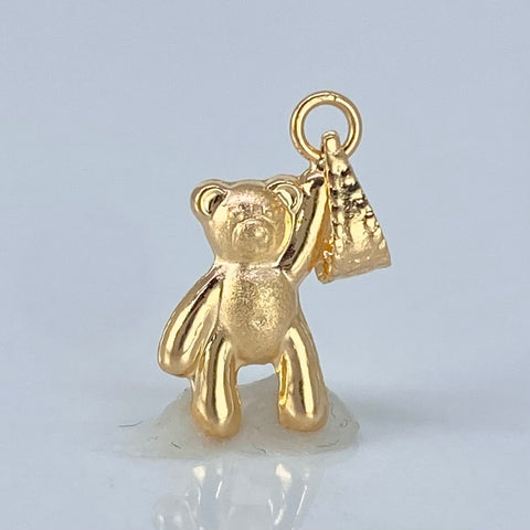 Dije Oso Mano Alzada Oro amarillo 0,4 Gr / 1,9 Cm