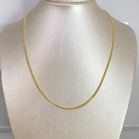 Cadena Italy Franco Oro amarillo 18k +2 / 3,52 Gr / 1,4 mm / 45 Cm