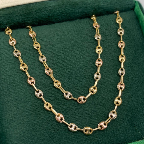 Cadena GC Tres oros 18k 4,20 Gr / 3 mm / 45 Cm *
