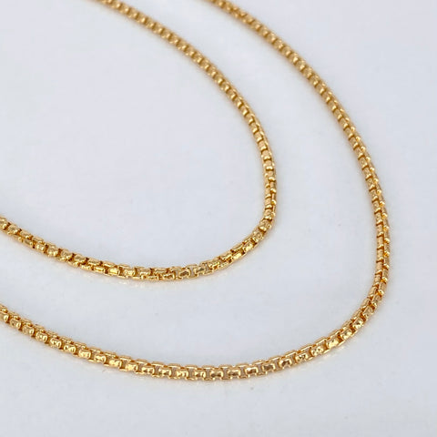 Cadena ● Veneciana Oro amarillo 18k +3 / 7,4 Gr / 1,9 mm / 60 Cm