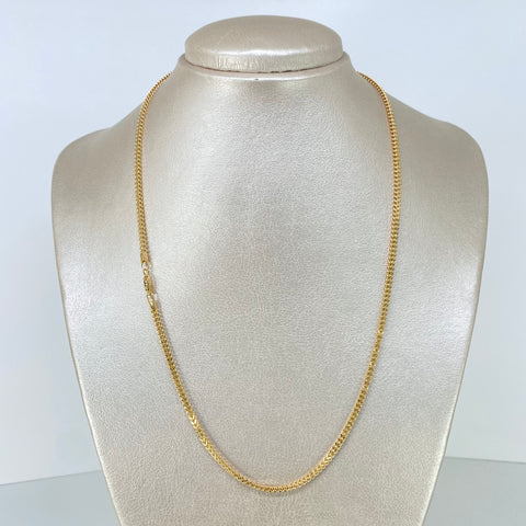 Cadena ● Franco Oro amarillo 18k +2 / 5,15 Gr / 2,5 mm / 50 Cm †