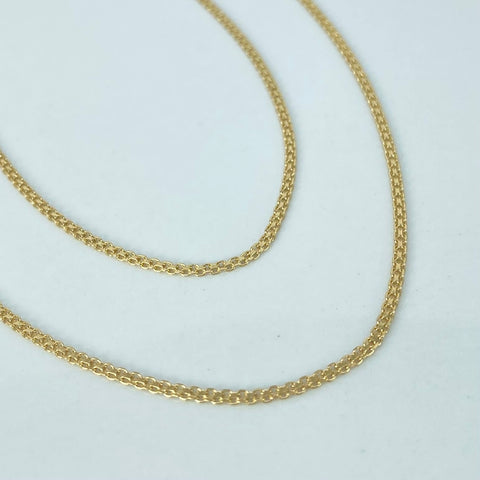 Cadena ● China Oro amarillo 18k 3,2 Gr / 1,4 mm / 60 Cm *