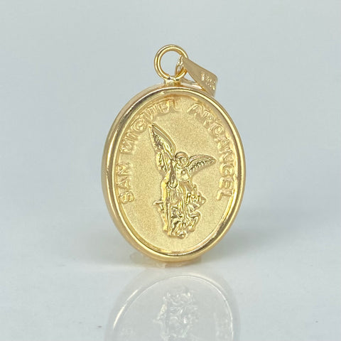 Dije San Miguel Arcangel Oro amarillo 18k 1,8 Gr / 3,2 Cm *