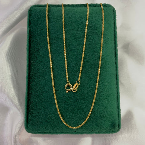 Cadena Italy Franco Oro amarillo 18k 2,7 Gr / 1 mm / 50 Cm *