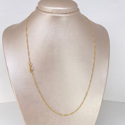 Cadena ● Tres Por Uno 3x1 Oro amarillo 18k 2,2 Gr / 1,8 mm / 50 Cm *