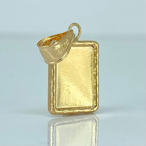 Dije Placa Rectangular Oro amarillo 0,95 Gr / 2,2 Cm †