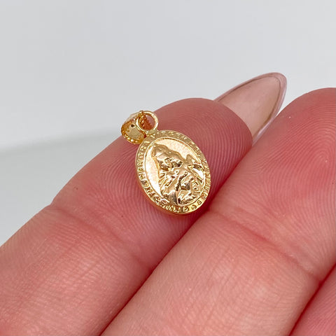 Dije Virgen Del Carmen Oro amarillo 0,45 Gr / 1,8 Cm *