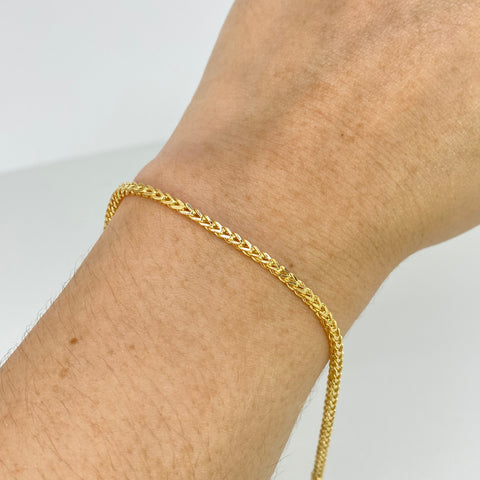 Pulso ● Franco Oro amarillo 18k +2 / 3,45 Gr / 2,1 mm / 20,6 Cm