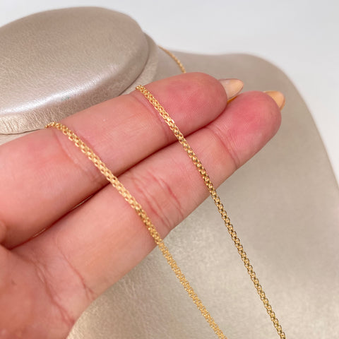 Cadena ● China Oro amarillo 18k 2,15 Gr / 1,4 mm / 45 Cm †