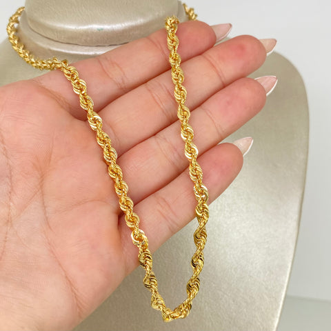 Cadena ● Lazo Oro amarillo 18k +1 / 7,46 Gr / 4,3 mm / 45 Cm