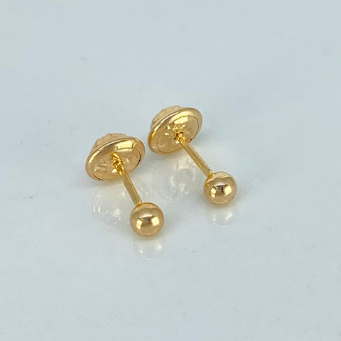 Topos Bolas Lisas Oro amarillo 0,42 Gr / 3 mm