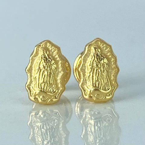 Topos Virgen Guadalupe Silueta Oro amarillo 0,62 Gr / 5,3 mm †