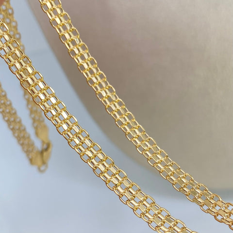 Cadena China Oro amarillo 18k 7,3 Gr / 4,5 mm / 45 Cm †