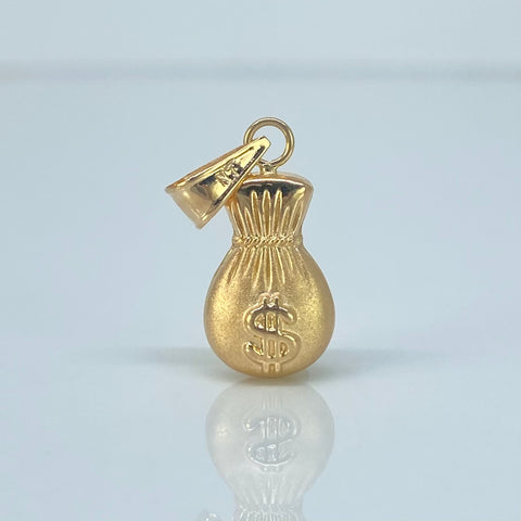 Herraje Bolsa Dinero Oro amarillo 0,71 Gr / 2,3 Cm *