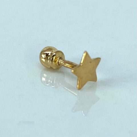 Piercing Estrella / Oro Amarillo 18k (Joya) / 0,3gr / 4.7mm / (Oreja) †