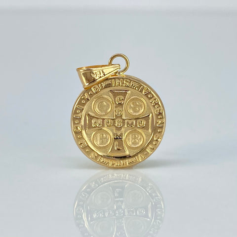 Dije San Benito Oro amarillo 1,3 Gr / 2,5 Cm