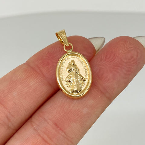 Dije Sagrado Corazon Oro amarillo 18k 1,02 Gr / 2,5 Cm †