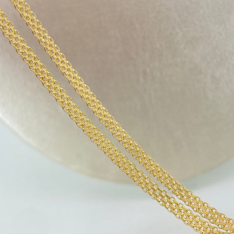 Cadena ● China Oro amarillo 18k 5,3 Gr / 2,8 mm / 50 Cm †
